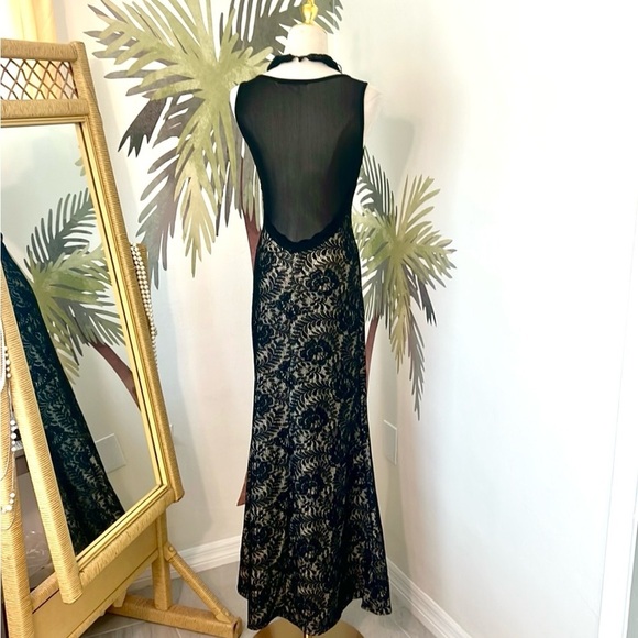 🖤Miusol,STUNNING Vintage Floral Lace, Sheer Open Back. Perfect Condition,Size S - Picture 9 of 13